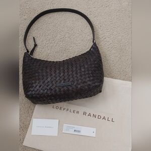 Loeffler Randall Etta - Woven Hobo Shoulder Bag (chocolate brown)